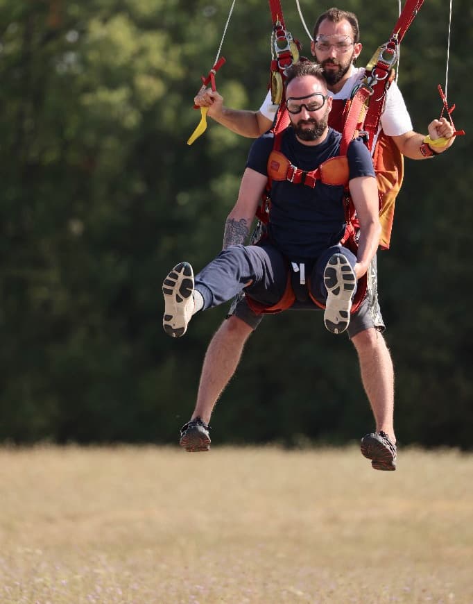 Atterrissage en tandem sur la zone de Bouloc