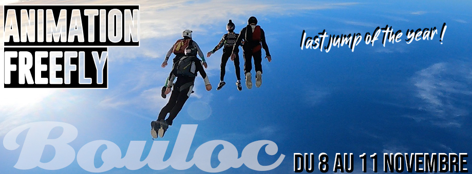 Anim Free Fly week-end cloture 8-11 novembre